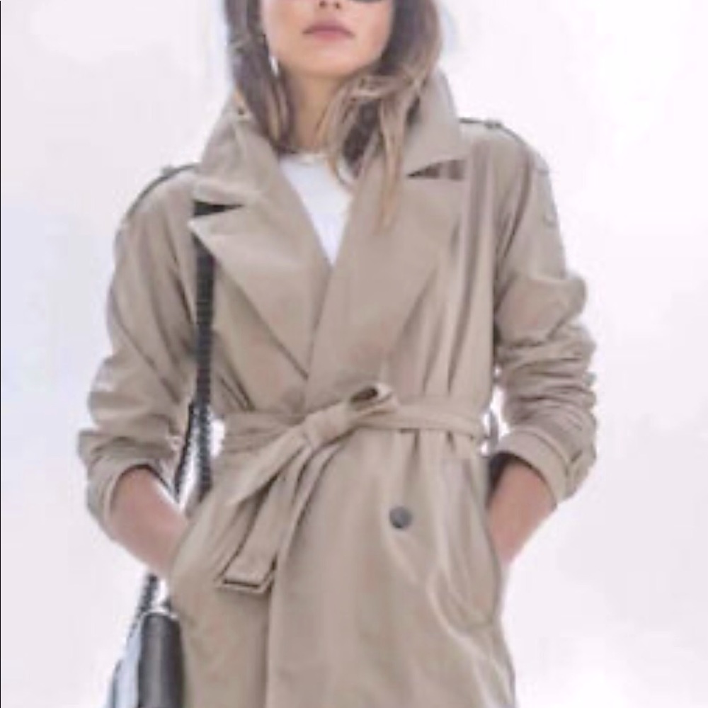 MARC NEW YORK Beige Trench Coat sXL